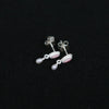 OLIO E ACETO Tanabata Special Collection Sterling Silver Rhodonite Pearl Pendant Earrings OLIO-OA13E22-YF Silver/Pink Orange